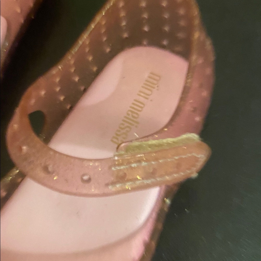 Mini Melissa Sparkling Pink Bow Dress Shoes size 8 girls - Picture 7 of 12